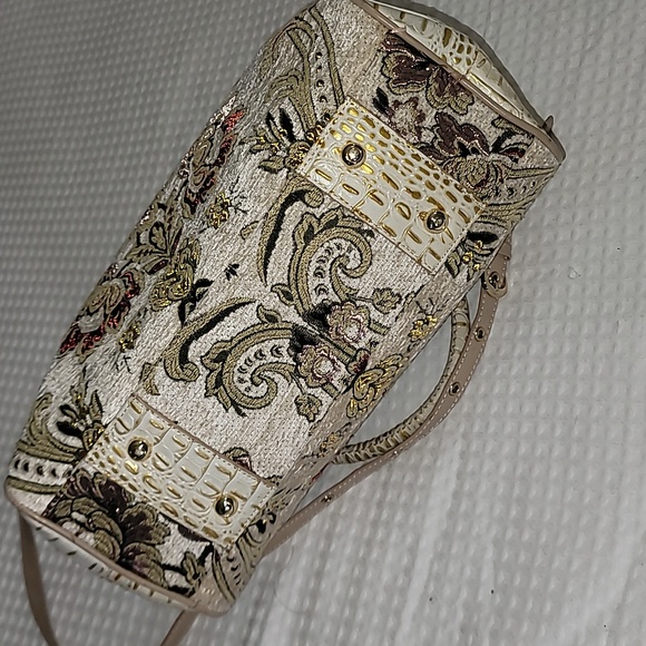 Beautifully Embroderided & Leather Sharif 1827 Satchel - Picture 5 of 14